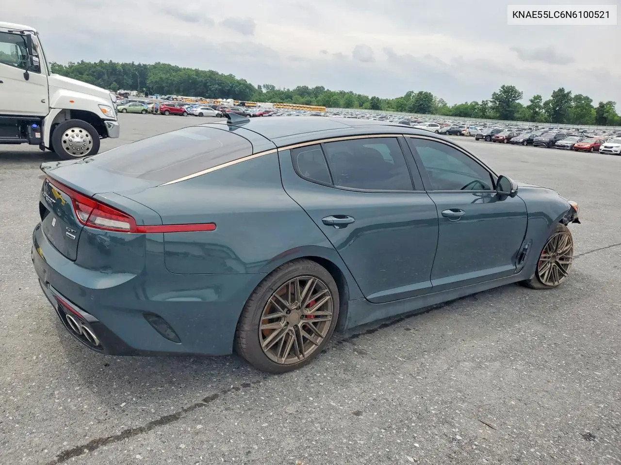 2022 Kia Stinger Gt2 VIN: KNAE55LC6N6100521 Lot: 60818436