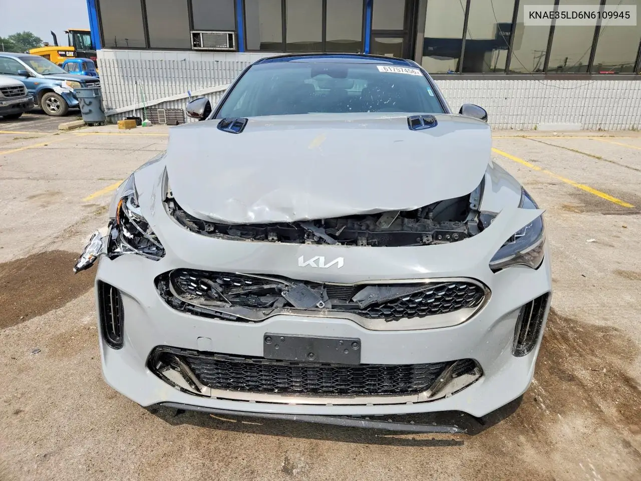 2022 Kia Stinger Gt Line VIN: KNAE35LD6N6109945 Lot: 61757456