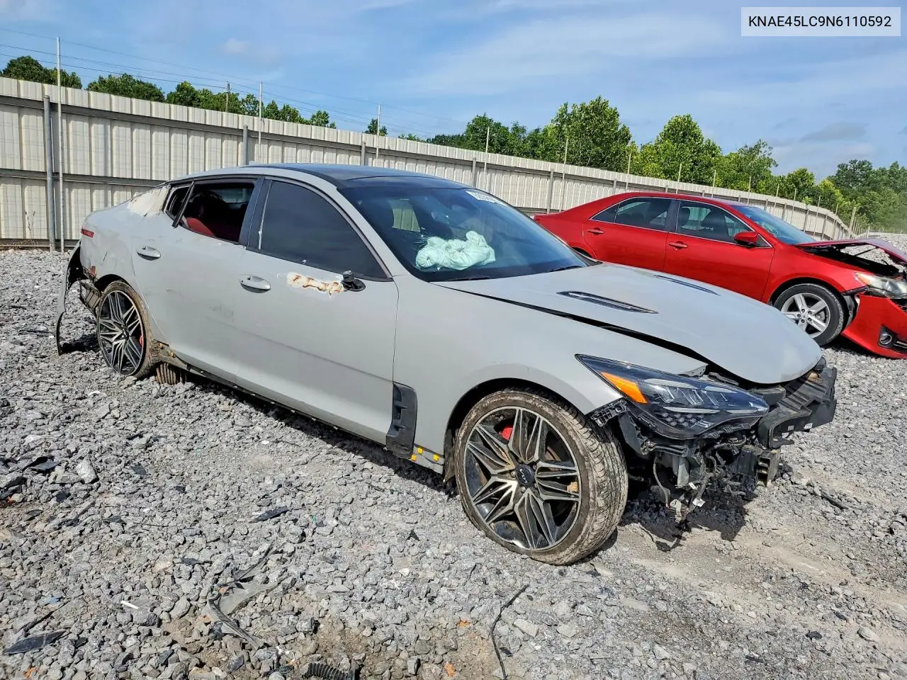 2022 Kia Stinger Gt1 VIN: KNAE45LC9N6110592 Lot: 62056066