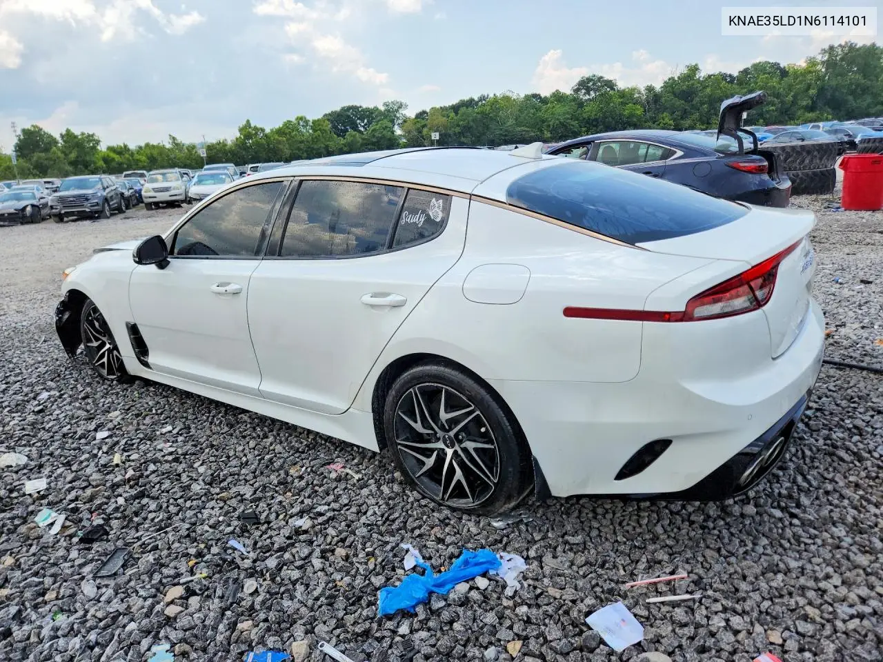 2022 Kia Stinger Gt Line VIN: KNAE35LD1N6114101 Lot: 85619815
