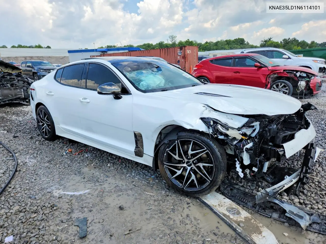 2022 Kia Stinger Gt Line VIN: KNAE35LD1N6114101 Lot: 85619815