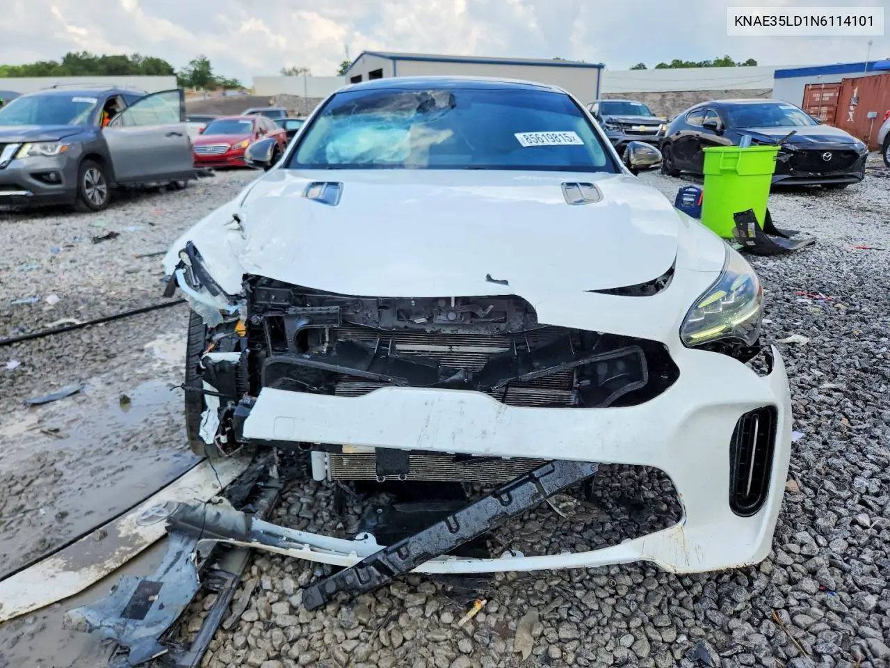 2022 Kia Stinger Gt Line VIN: KNAE35LD1N6114101 Lot: 85619815