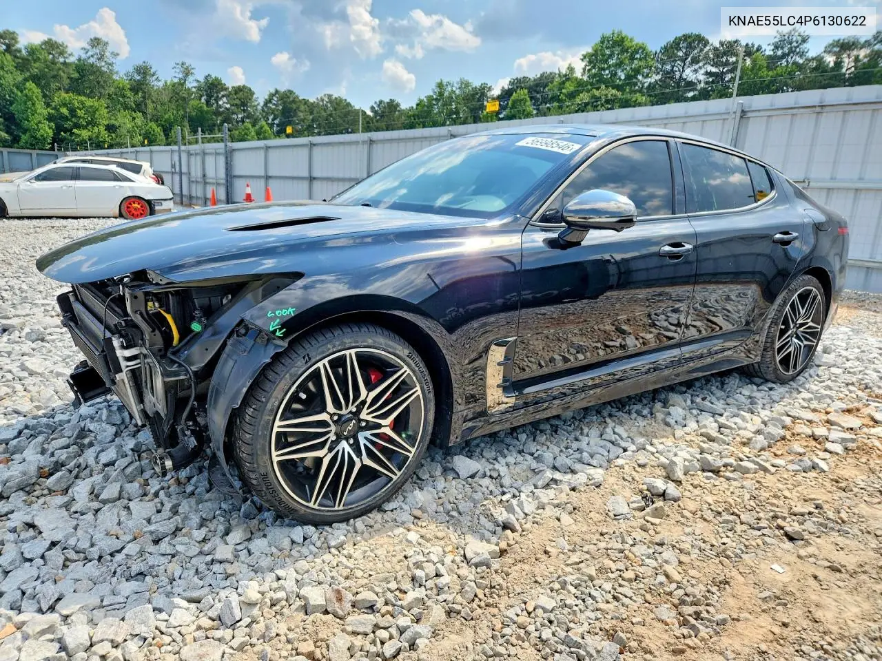 2023 Kia Stinger Gt2 VIN: KNAE55LC4P6130622 Lot: 56998546