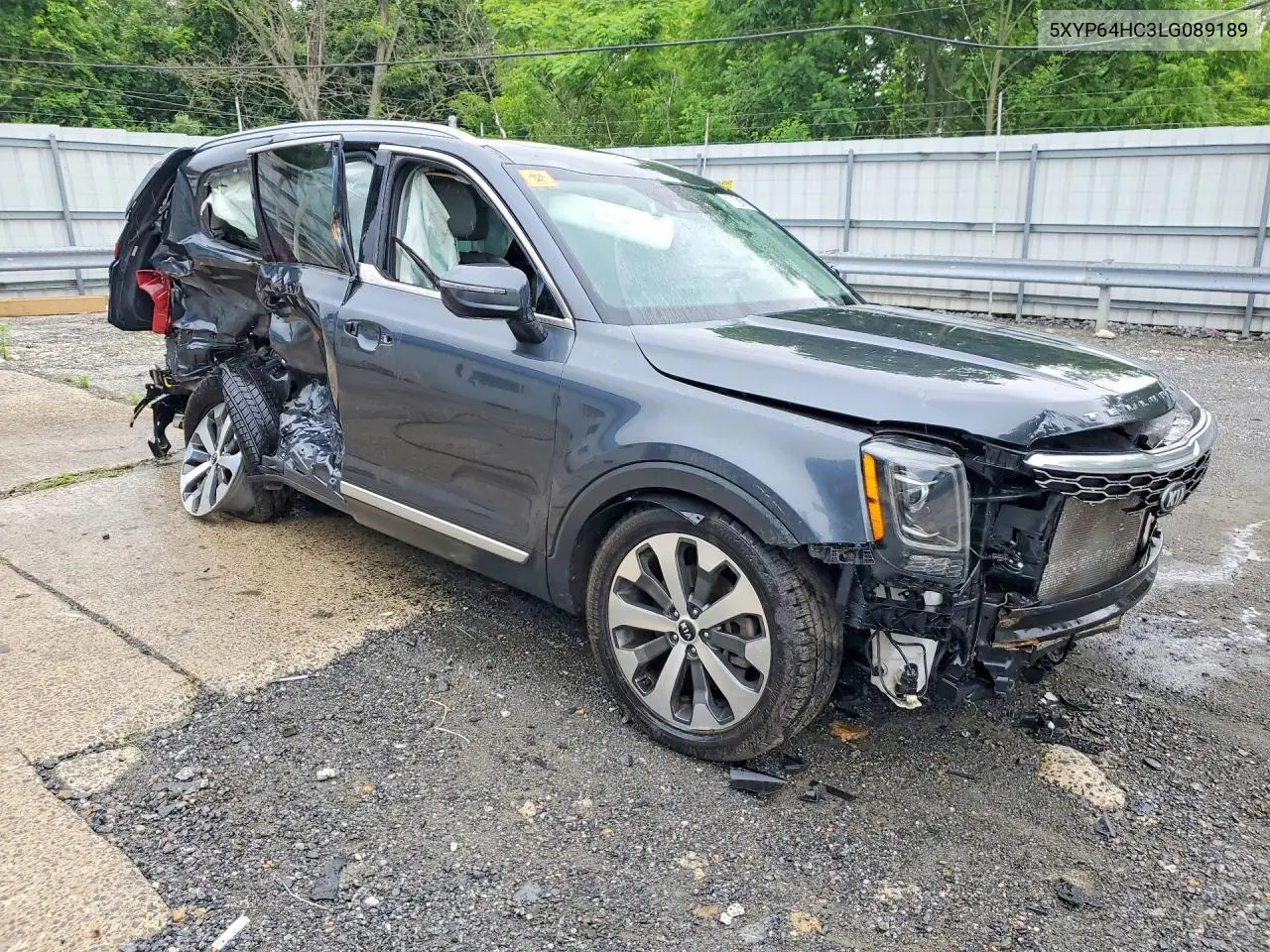 2020 Kia Telluride S VIN: 5XYP64HC3LG089189 Lot: 58004746