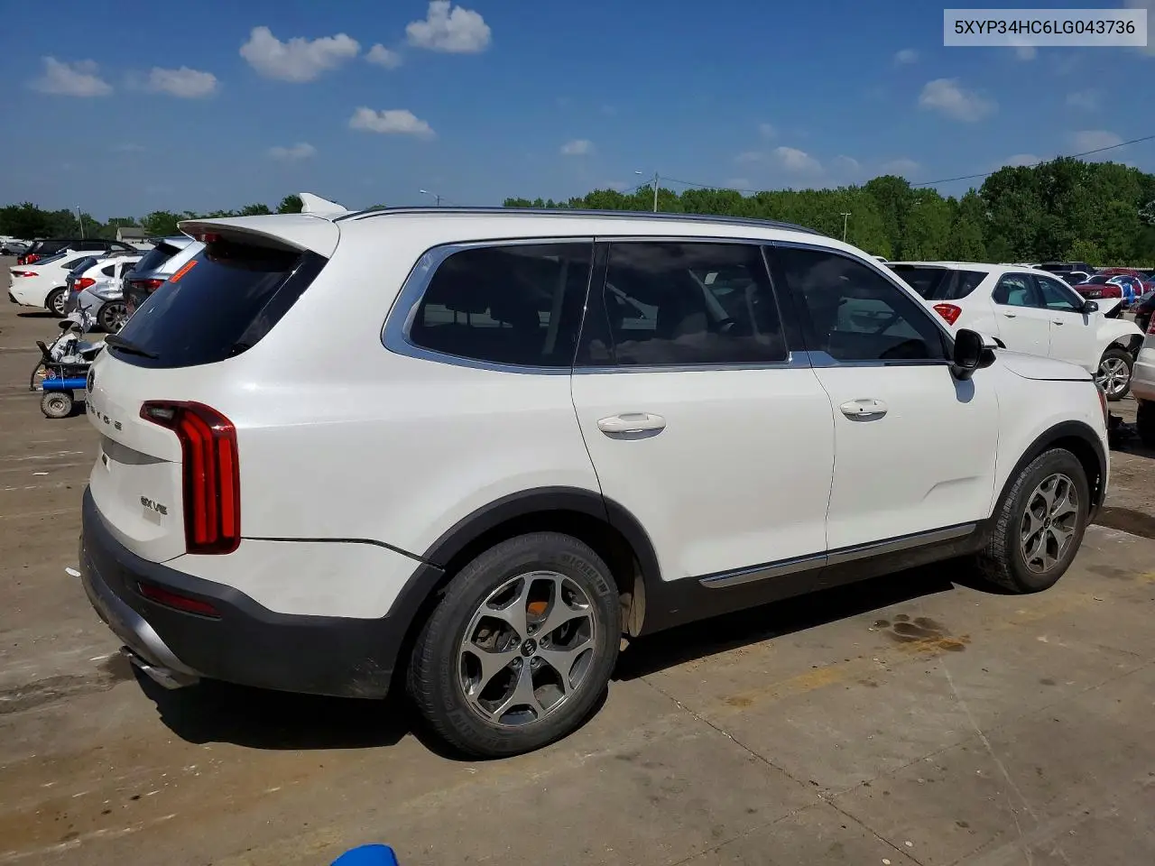 2020 Kia Telluride Ex VIN: 5XYP34HC6LG043736 Lot: 59234916