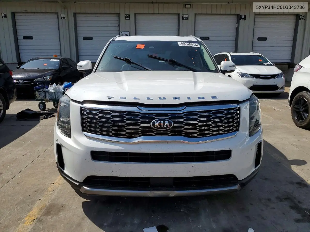 2020 Kia Telluride Ex VIN: 5XYP34HC6LG043736 Lot: 59234916