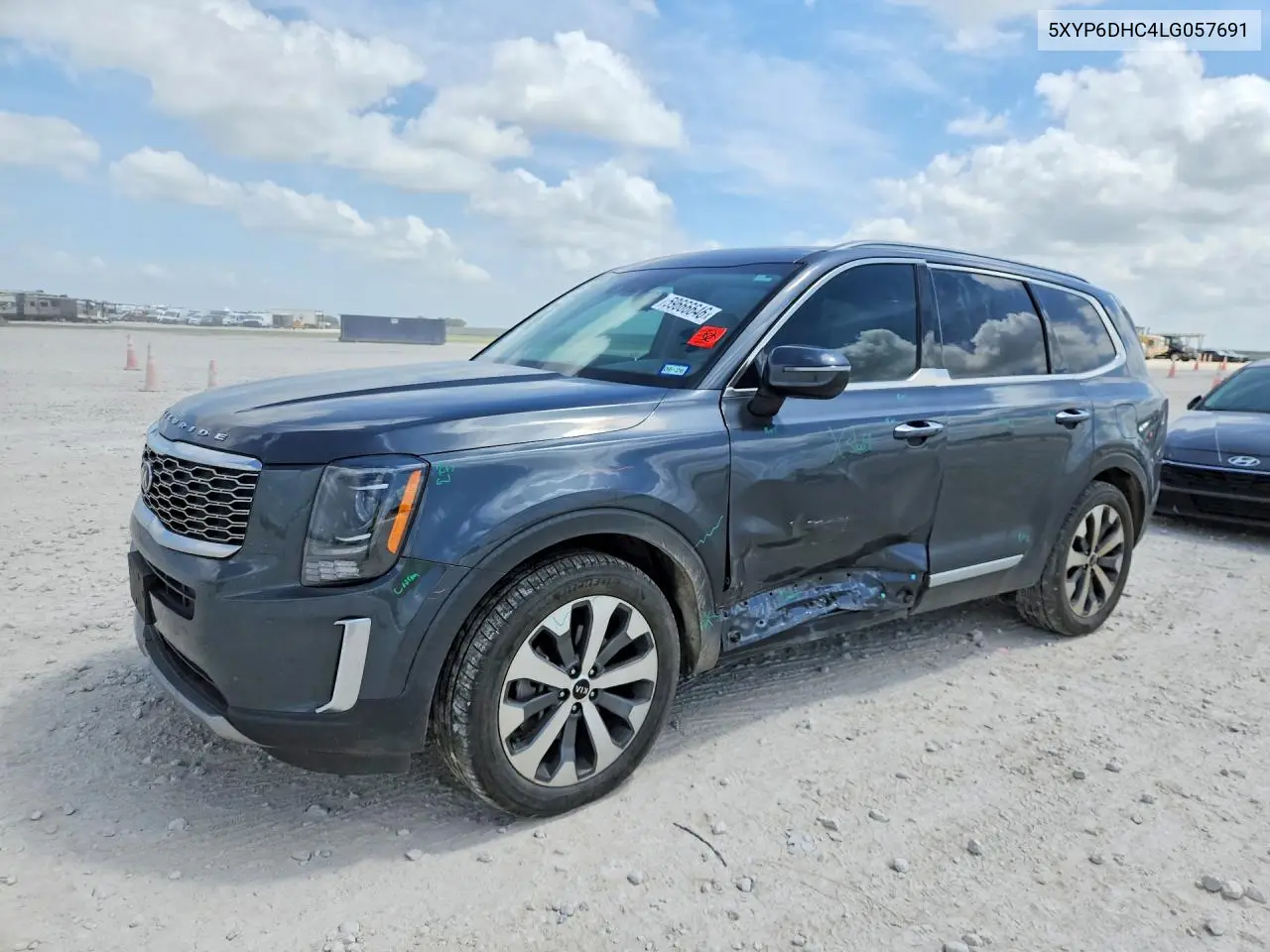 2020 Kia Telluride S VIN: 5XYP6DHC4LG057691 Lot: 59666646