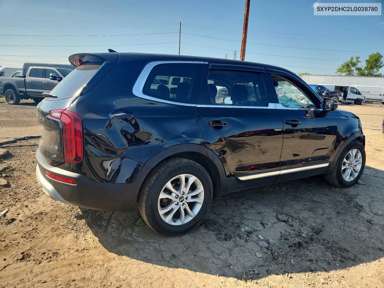 2020 Kia Telluride Lx VIN: 5XYP2DHC2LG038780 Lot: 60486996