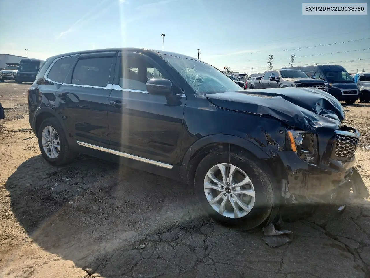 2020 Kia Telluride Lx VIN: 5XYP2DHC2LG038780 Lot: 60486996