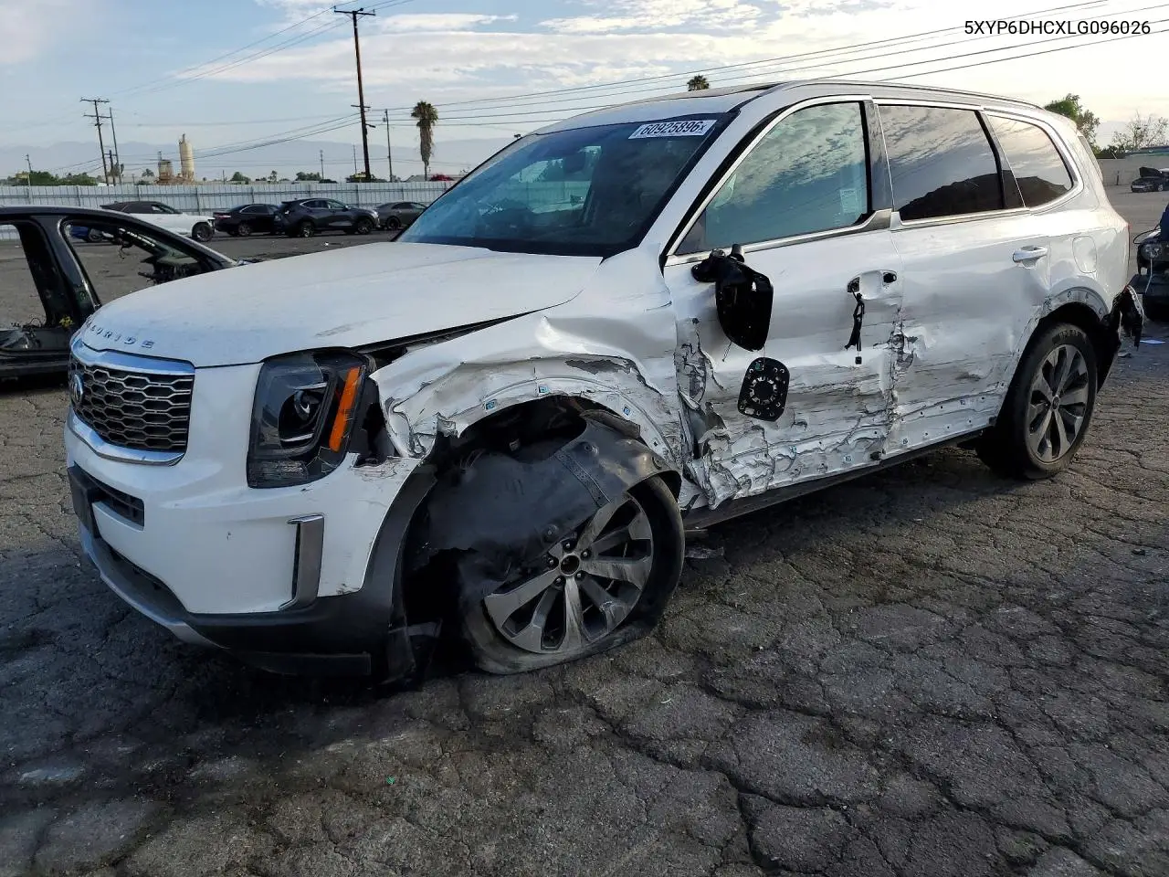 2020 Kia Telluride S VIN: 5XYP6DHCXLG096026 Lot: 60925896