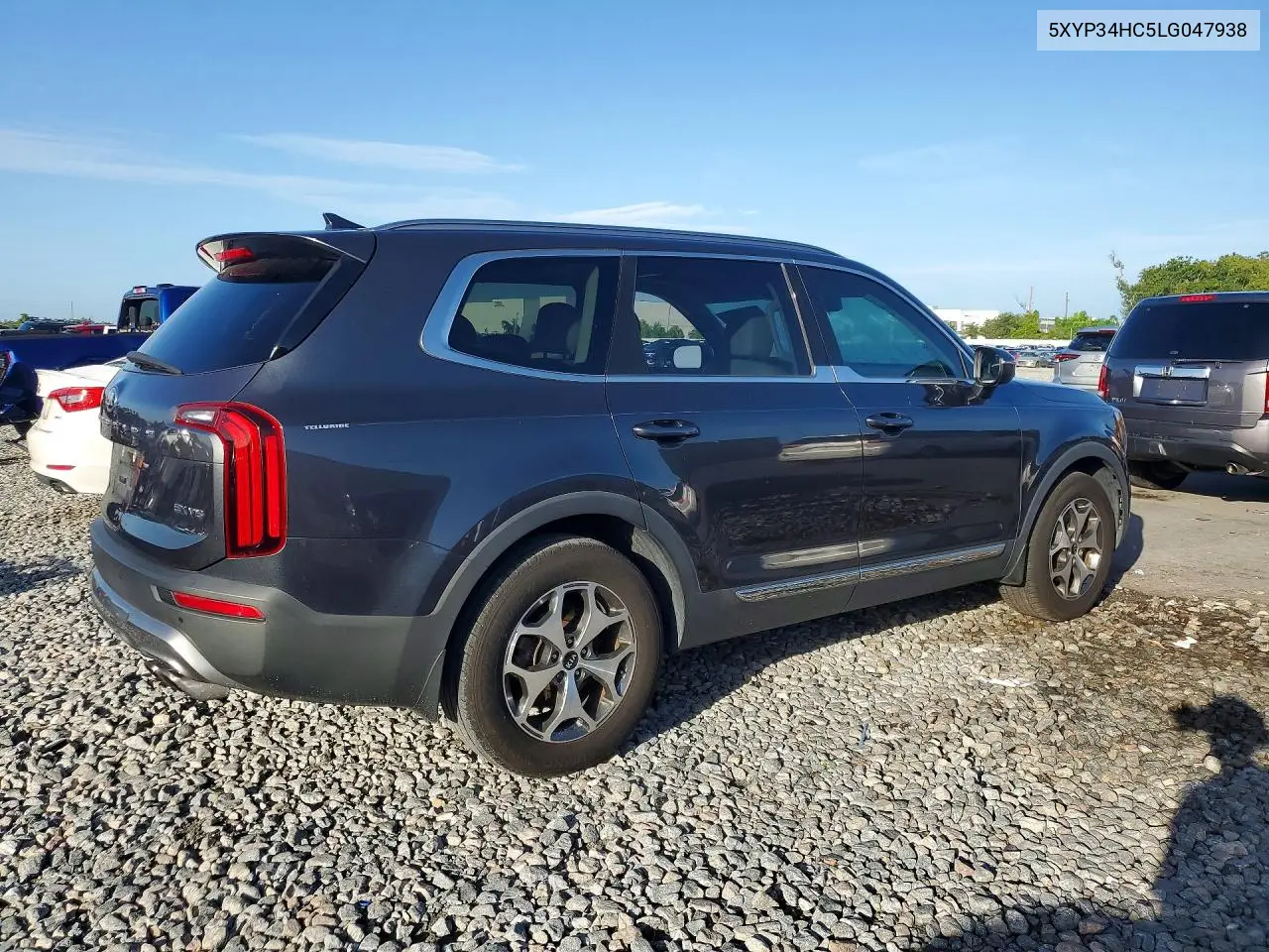 2020 Kia Telluride Ex VIN: 5XYP34HC5LG047938 Lot: 61296116