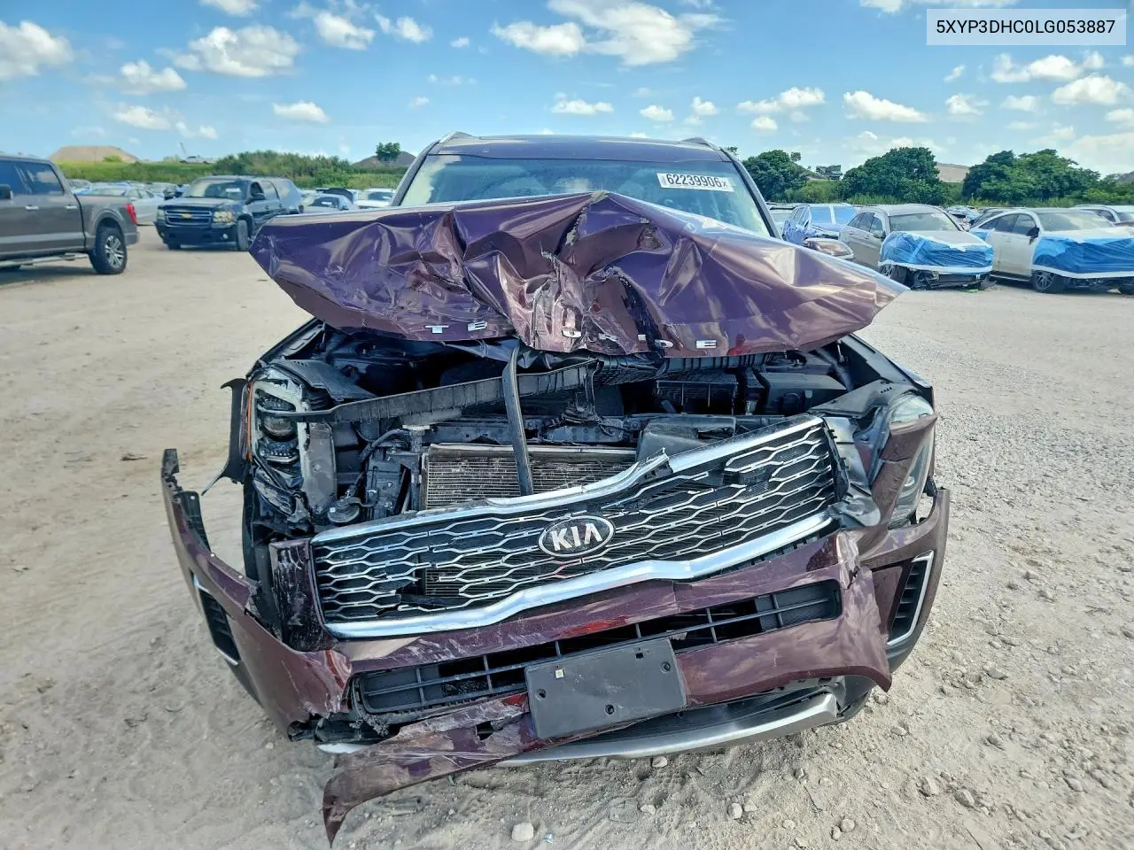 5XYP3DHC0LG053887 2020 Kia Telluride Ex