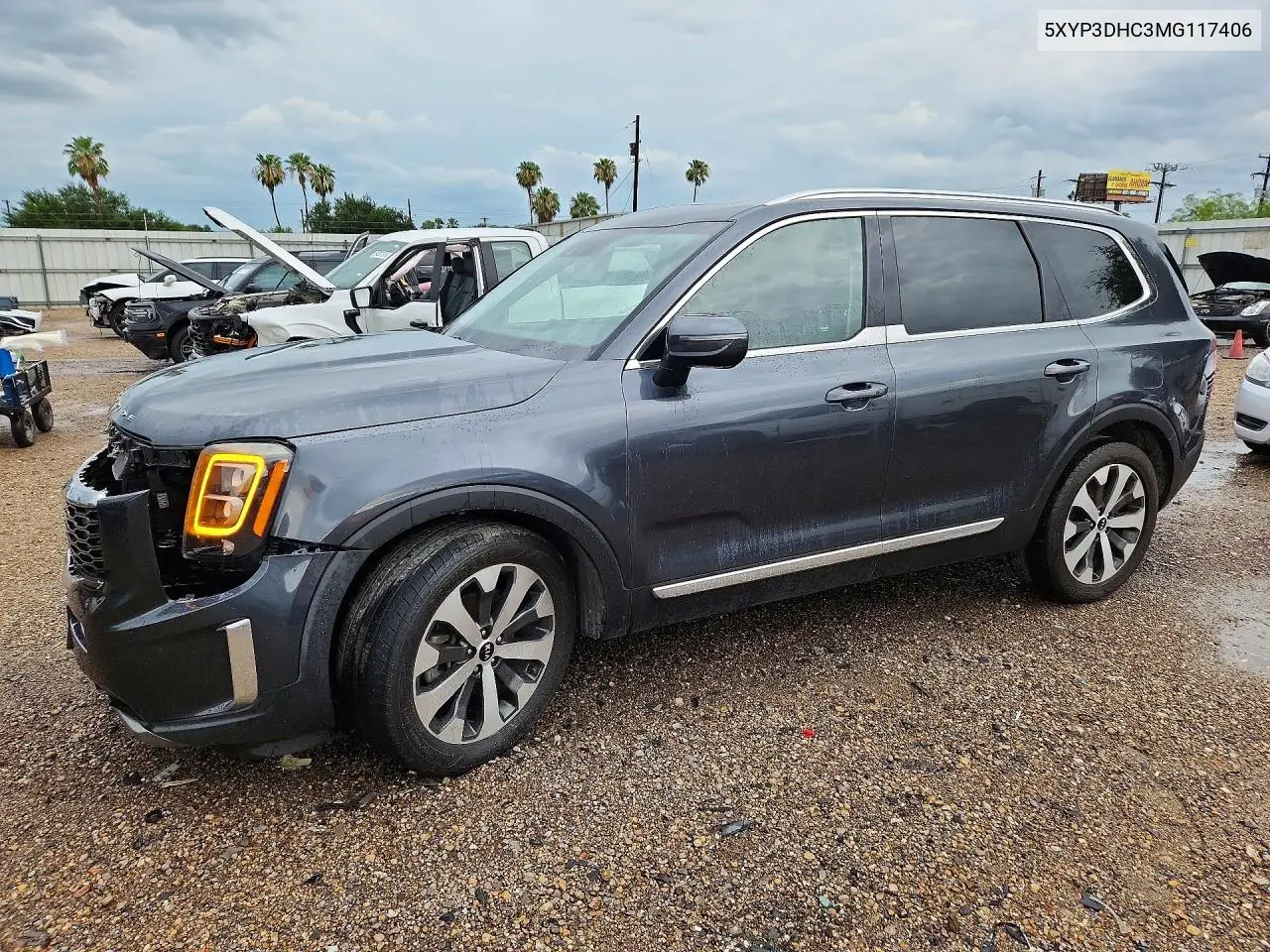 2021 Kia Telluride Ex VIN: 5XYP3DHC3MG117406 Lot: 55000946