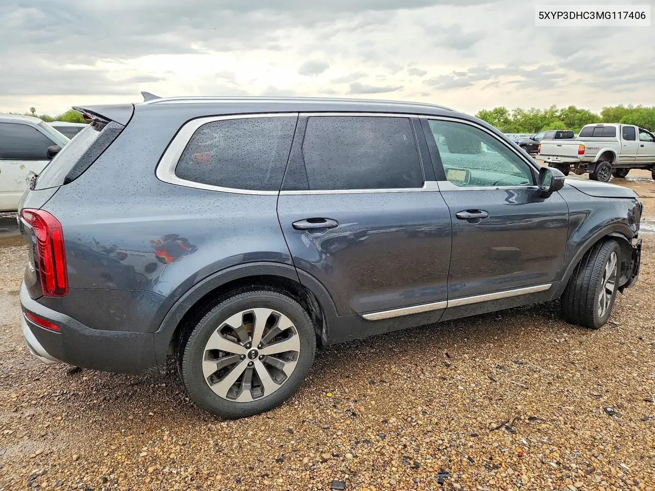 2021 Kia Telluride Ex VIN: 5XYP3DHC3MG117406 Lot: 55000946