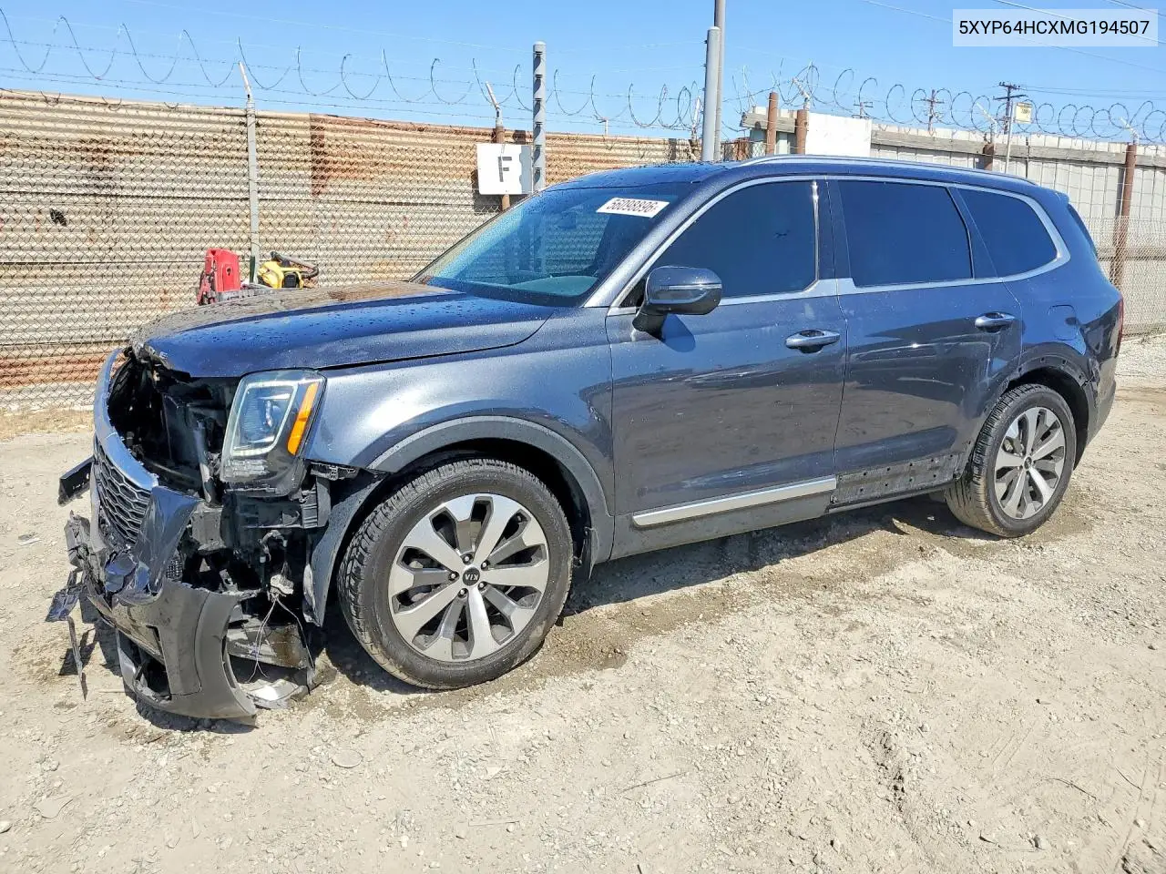 2021 Kia Telluride S VIN: 5XYP64HCXMG194507 Lot: 56098896