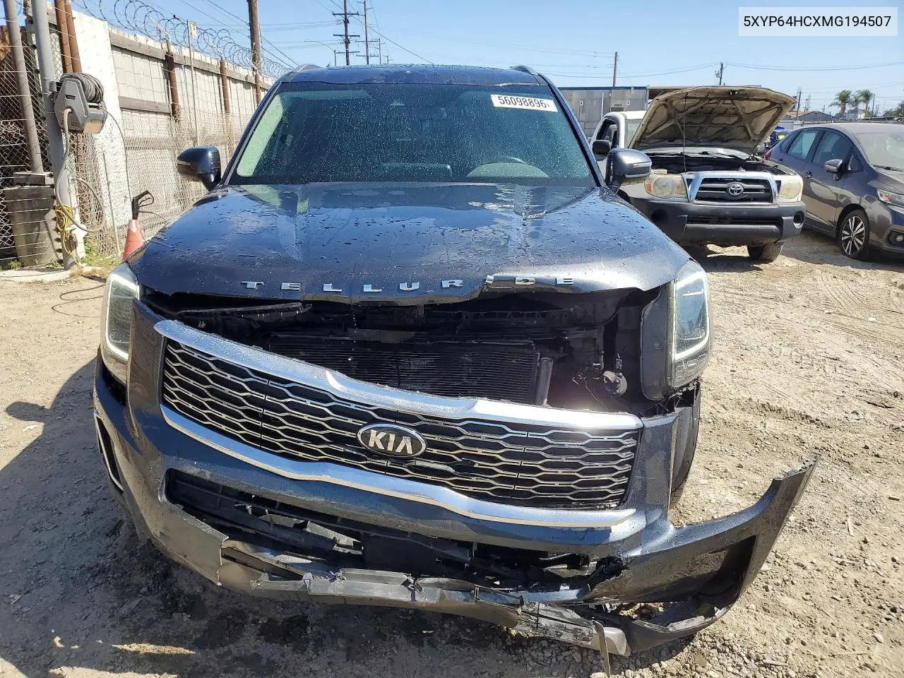 2021 Kia Telluride S VIN: 5XYP64HCXMG194507 Lot: 56098896