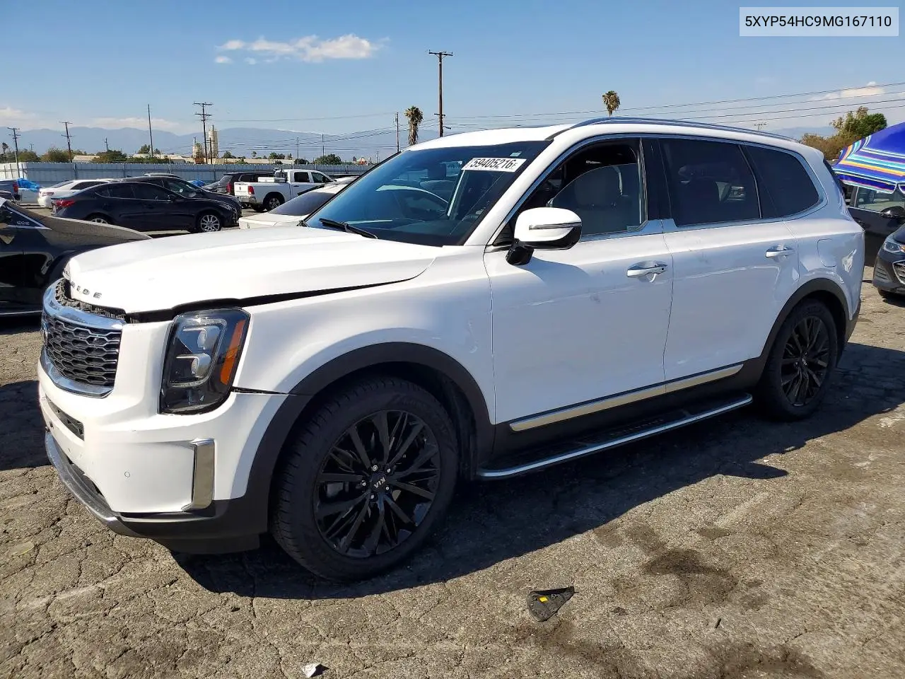 2021 Kia Telluride Sx VIN: 5XYP54HC9MG167110 Lot: 59405216