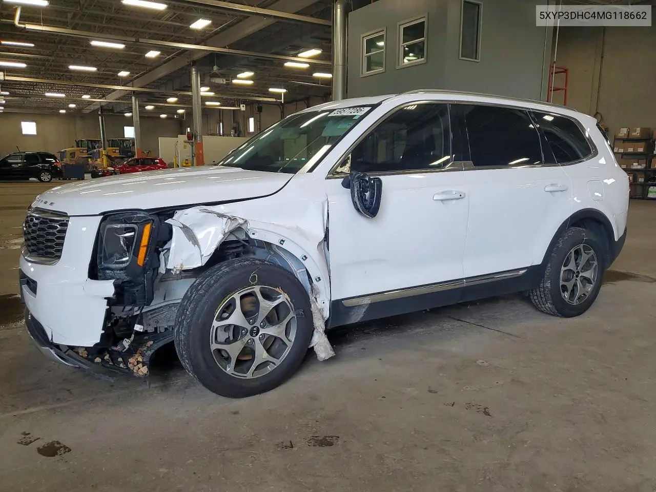 2021 Kia Telluride Ex VIN: 5XYP3DHC4MG118662 Lot: 59577286