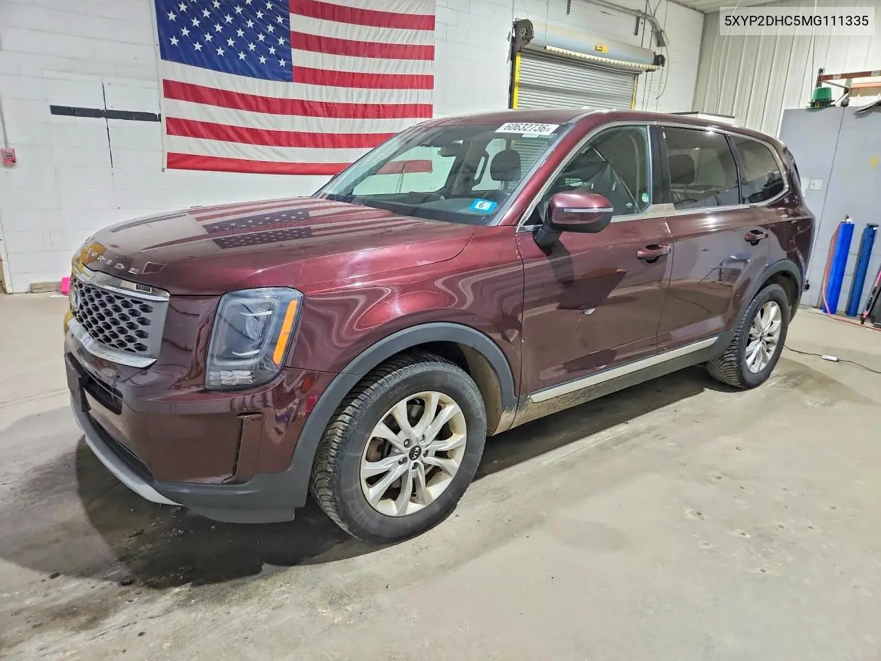 2021 Kia Telluride Lx VIN: 5XYP2DHC5MG111335 Lot: 60632736