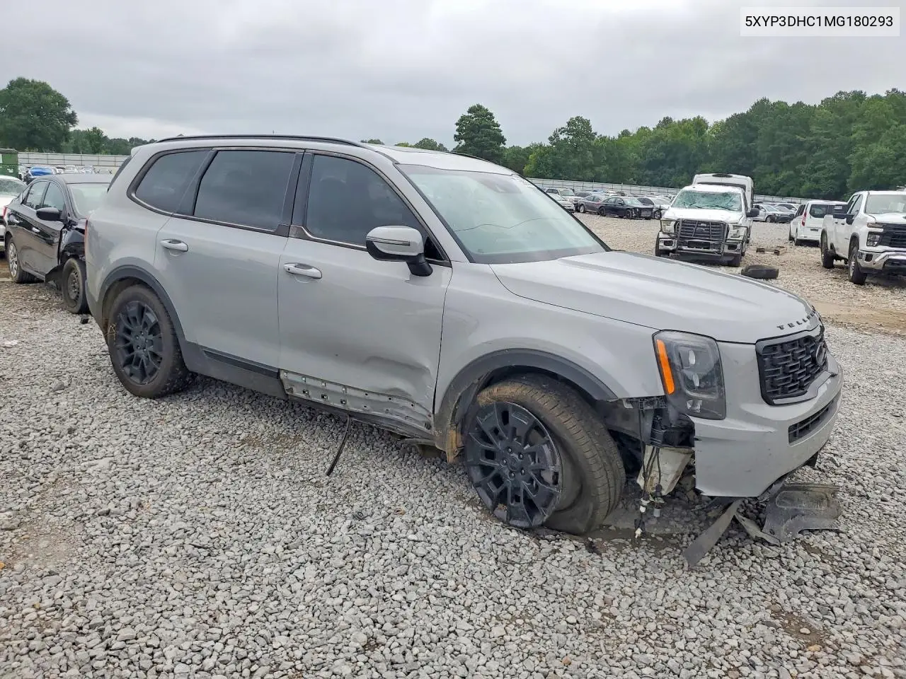2021 Kia Telluride Ex VIN: 5XYP3DHC1MG180293 Lot: 60960836