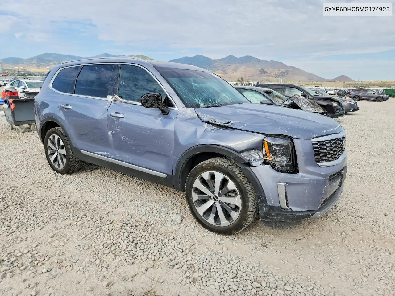 2021 Kia Telluride S VIN: 5XYP6DHC5MG174925 Lot: 61046286