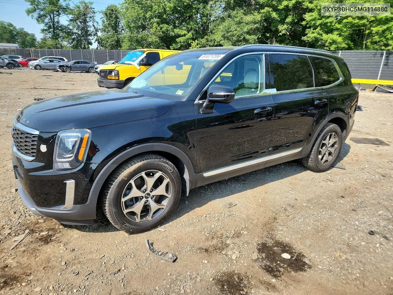 2021 Kia Telluride Ex VIN: 5XYP3DHC5MG114880 Lot: 61071206