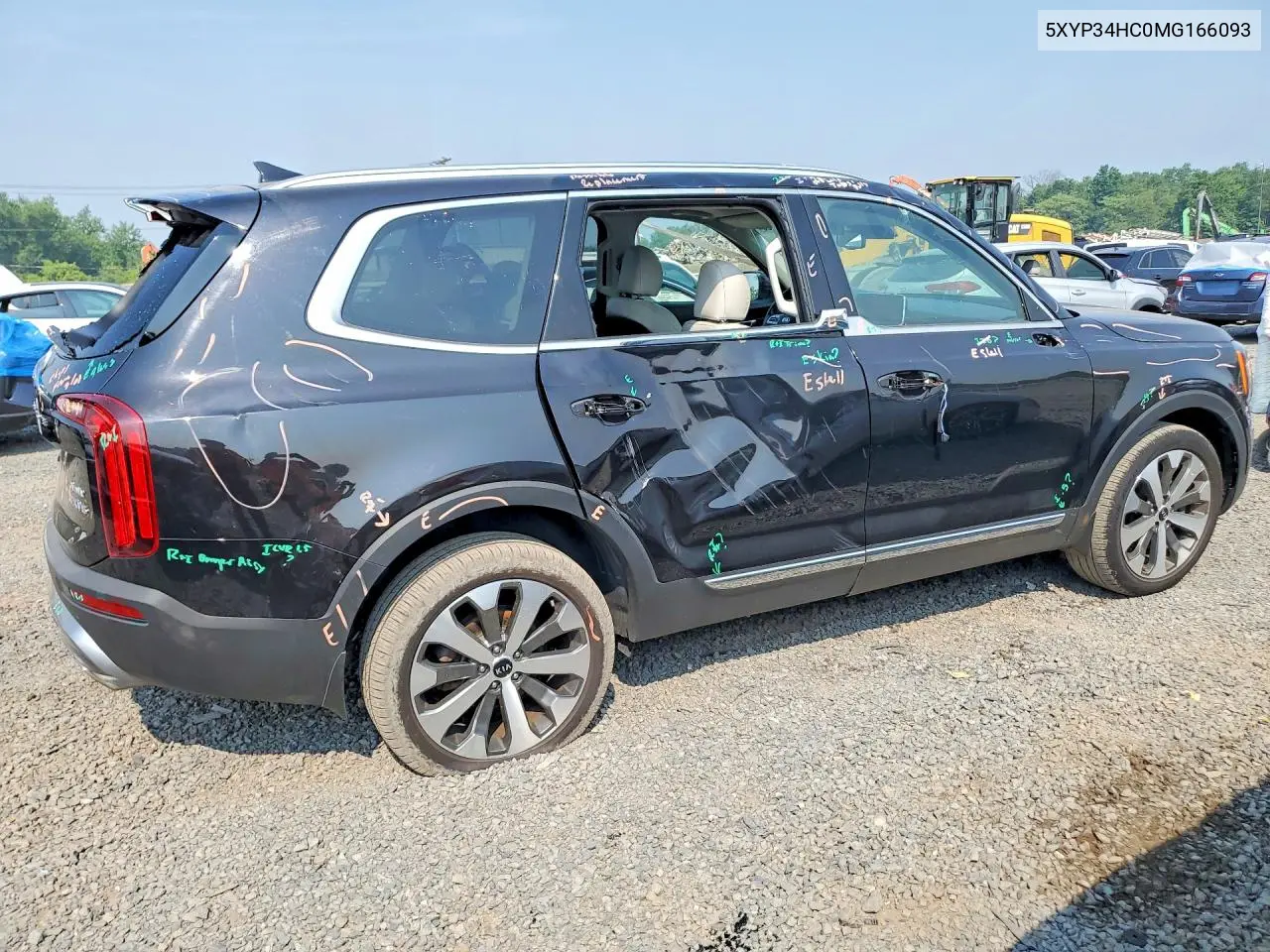 2021 Kia Telluride Ex VIN: 5XYP34HC0MG166093 Lot: 61525086