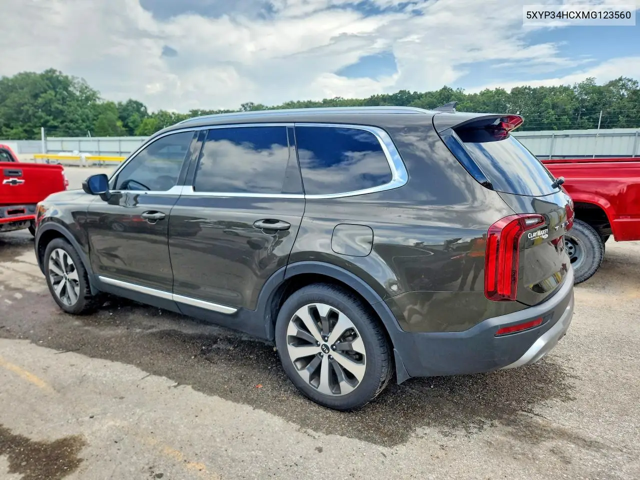 2021 Kia Telluride Ex VIN: 5XYP34HCXMG123560 Lot: 61544466