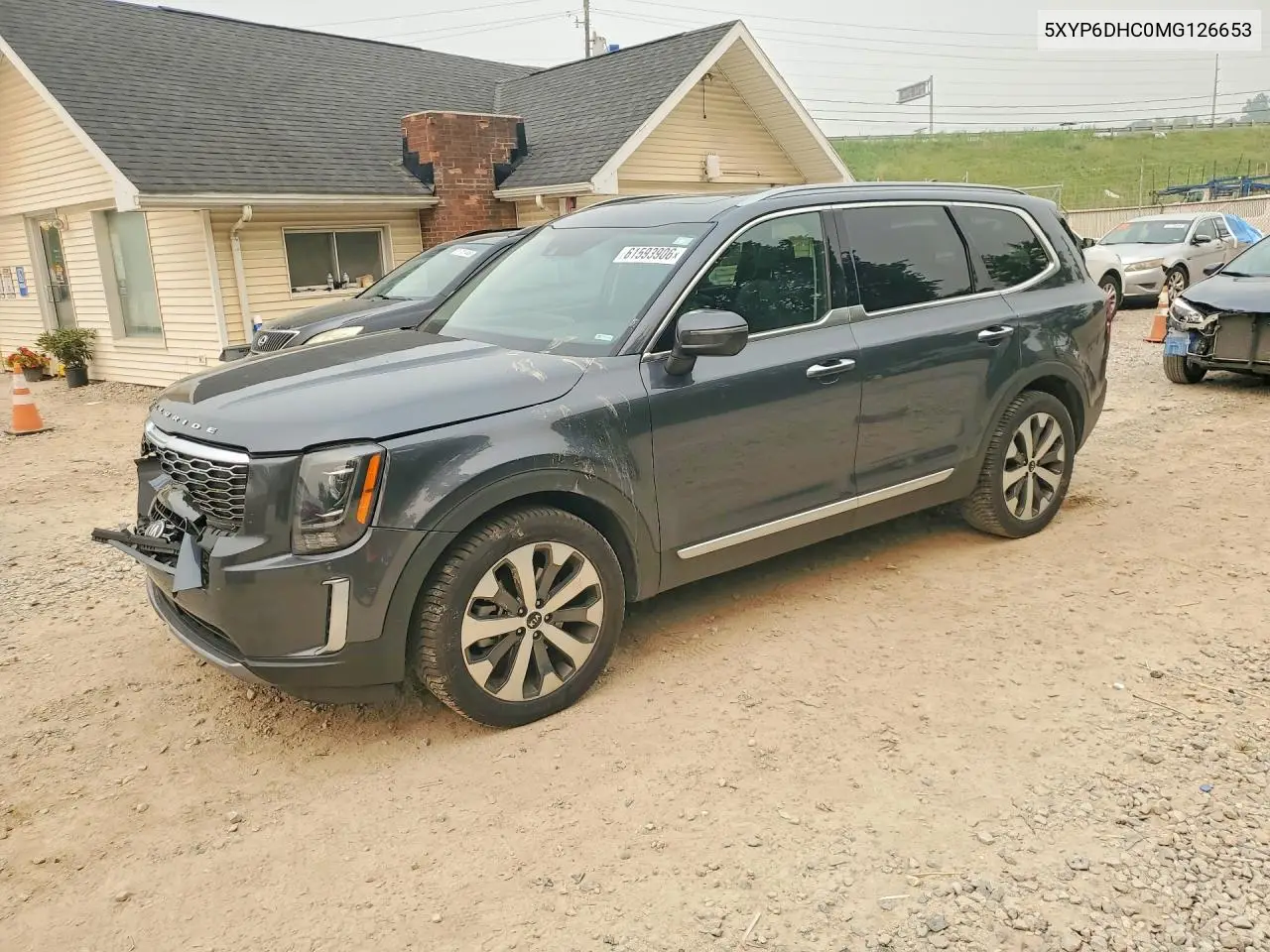 2021 Kia Telluride S VIN: 5XYP6DHC0MG126653 Lot: 61593906