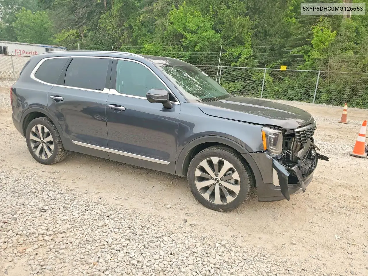 2021 Kia Telluride S VIN: 5XYP6DHC0MG126653 Lot: 61593906