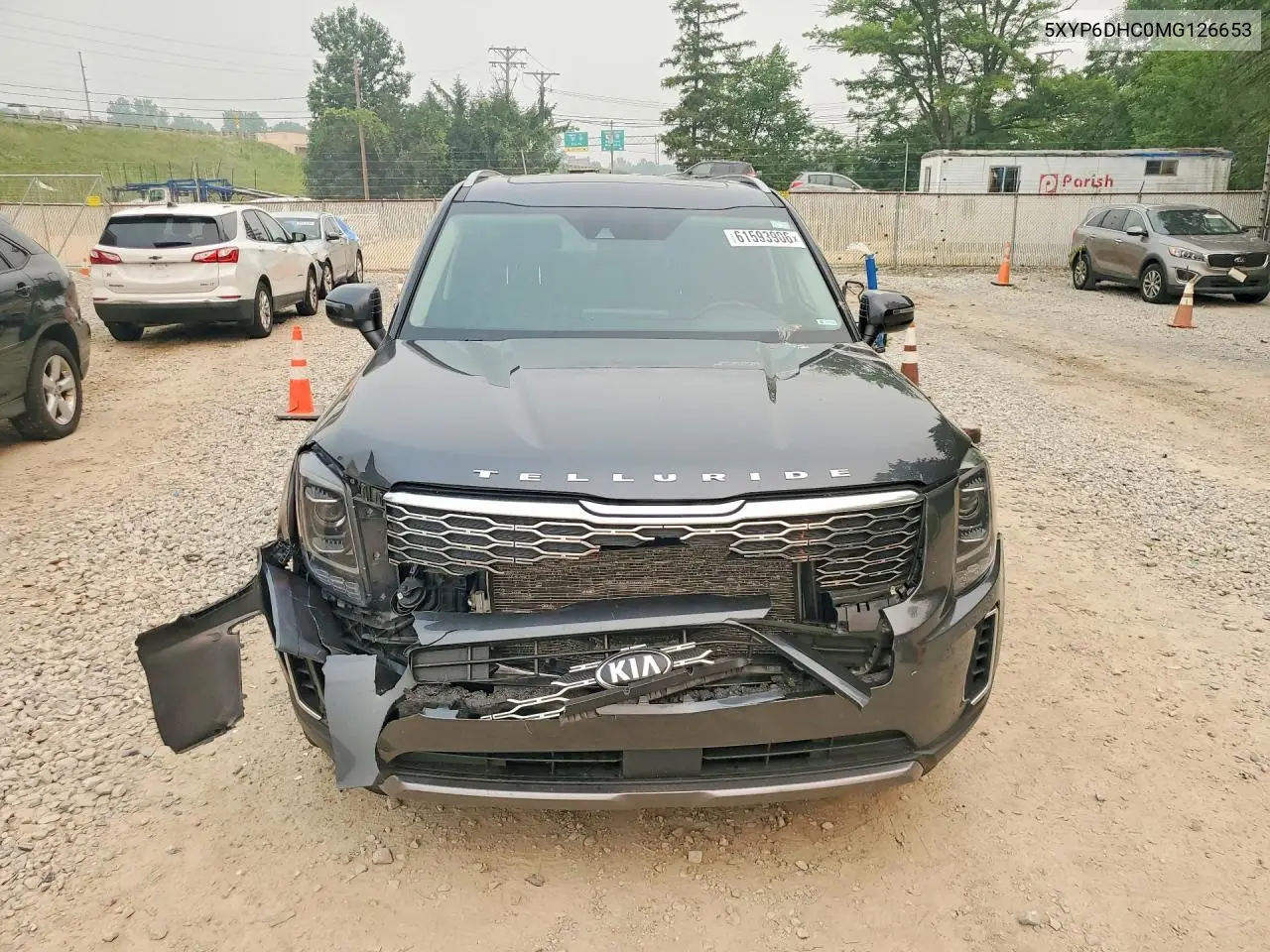 2021 Kia Telluride S VIN: 5XYP6DHC0MG126653 Lot: 61593906
