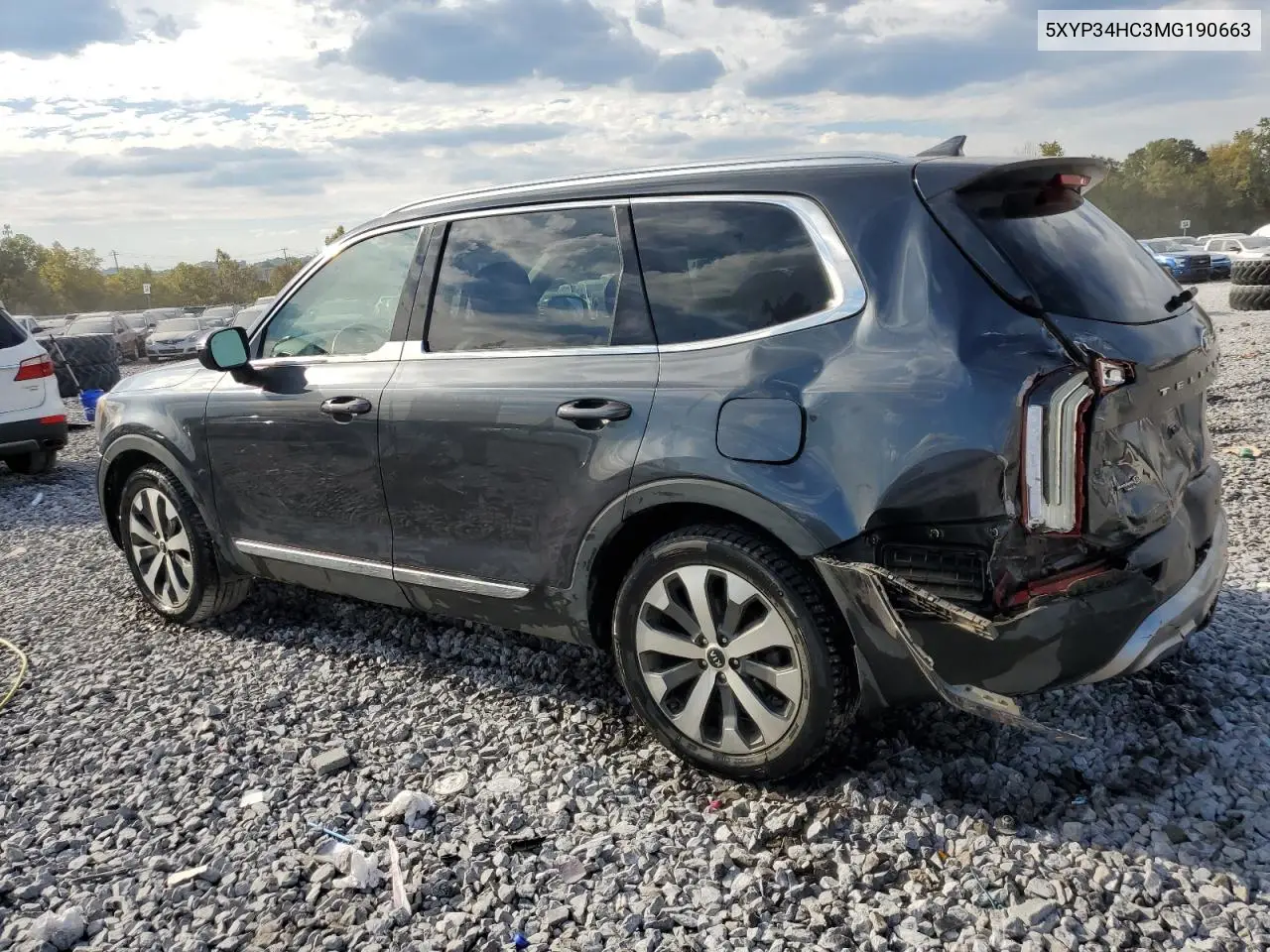 5XYP34HC3MG190663 2021 Kia Telluride Ex