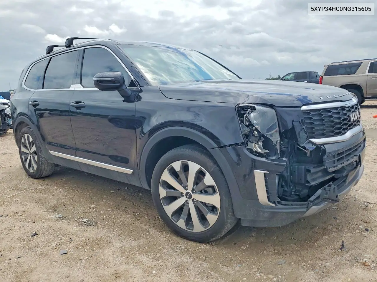 2022 Kia Telluride Ex VIN: 5XYP34HC0NG315605 Lot: 46734886