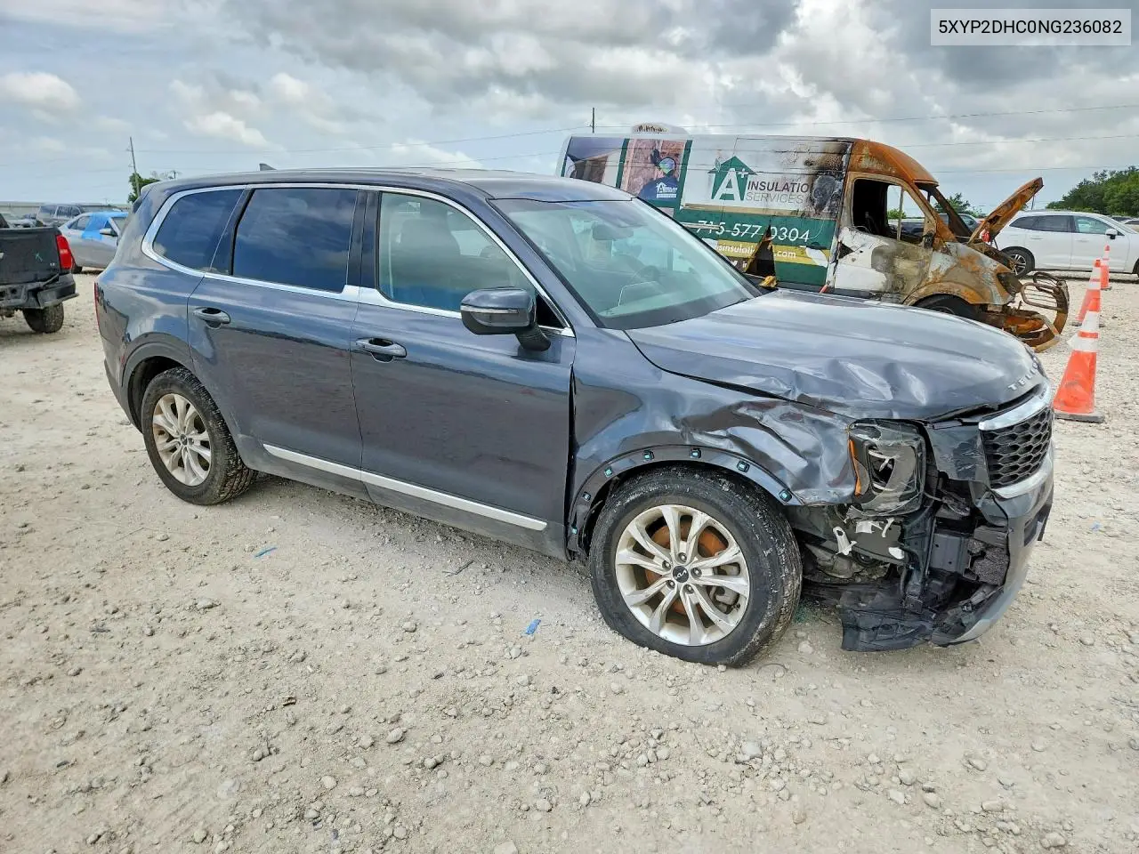 2022 Kia Telluride Lx VIN: 5XYP2DHC0NG236082 Lot: 49894796