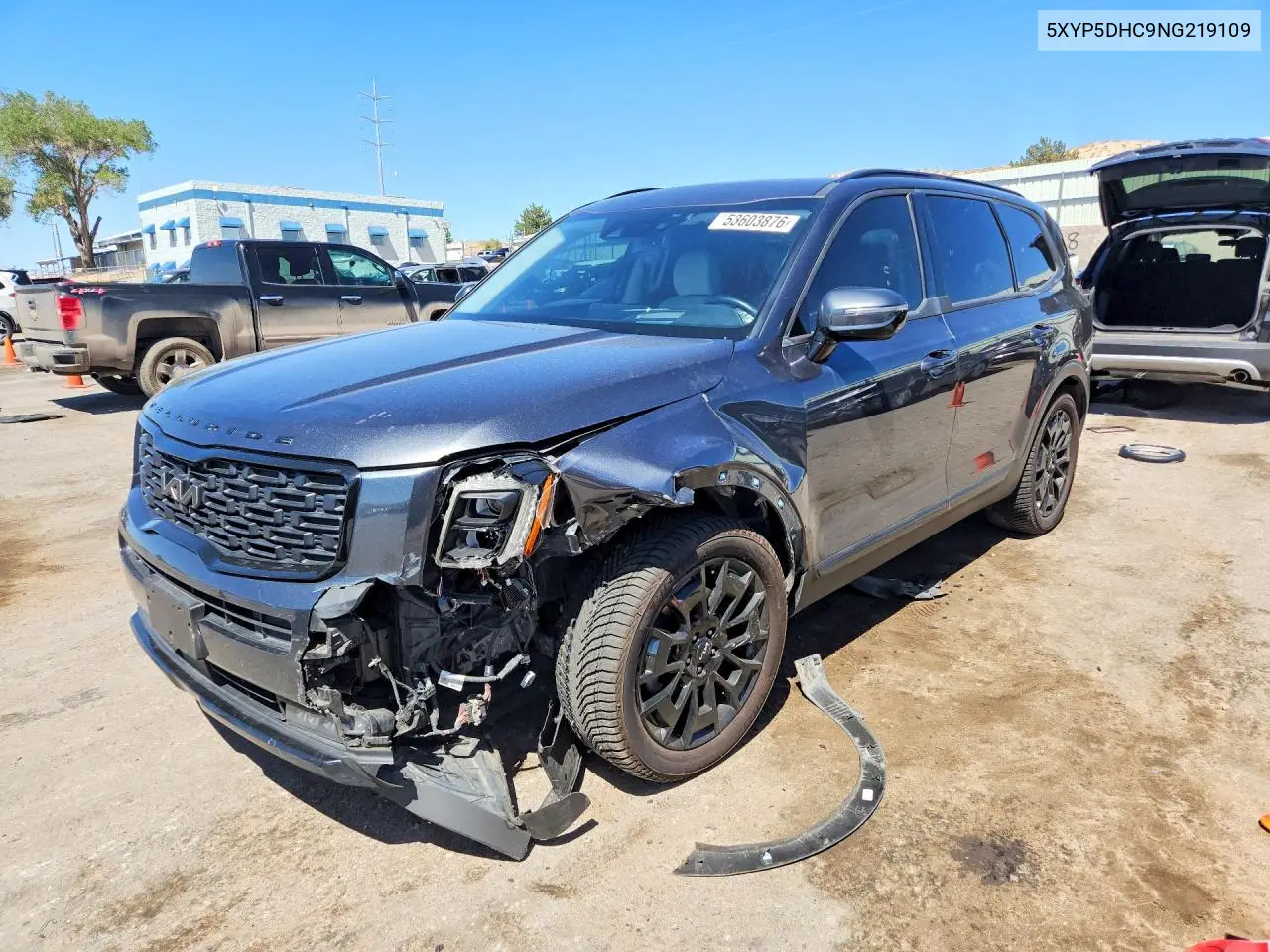 5XYP5DHC9NG219109 2022 Kia Telluride Sx