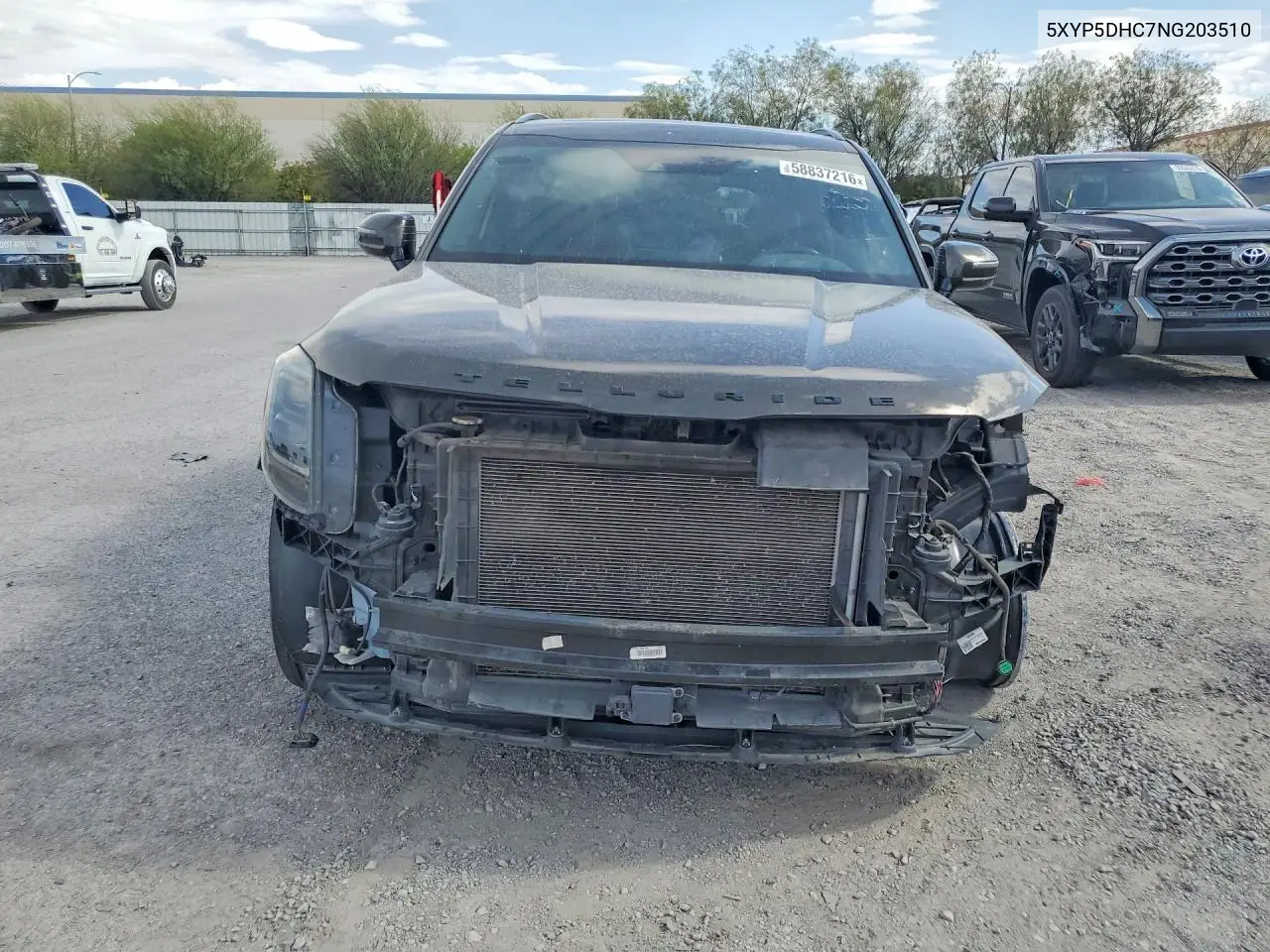 2022 Kia Telluride Sx VIN: 5XYP5DHC7NG203510 Lot: 58837216