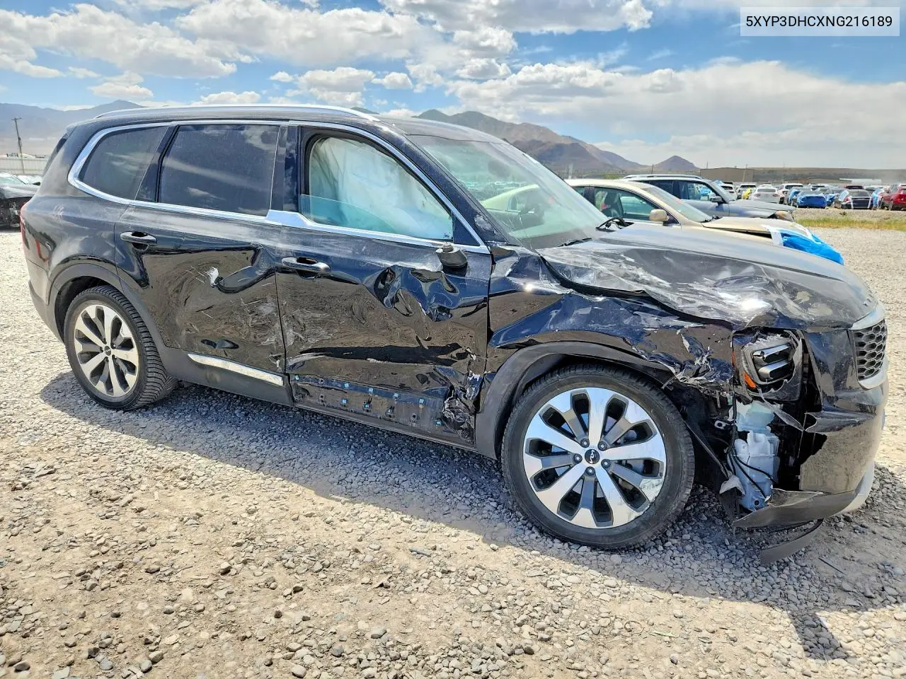 2022 Kia Telluride Ex VIN: 5XYP3DHCXNG216189 Lot: 59611616
