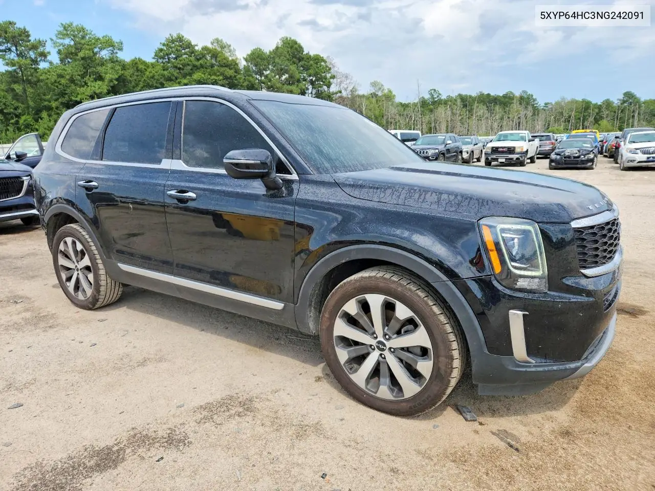 2022 Kia Telluride S VIN: 5XYP64HC3NG242091 Lot: 59836386
