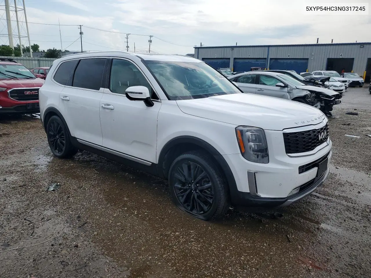 2022 Kia Telluride Sx VIN: 5XYP54HC3NG317245 Lot: 59964906