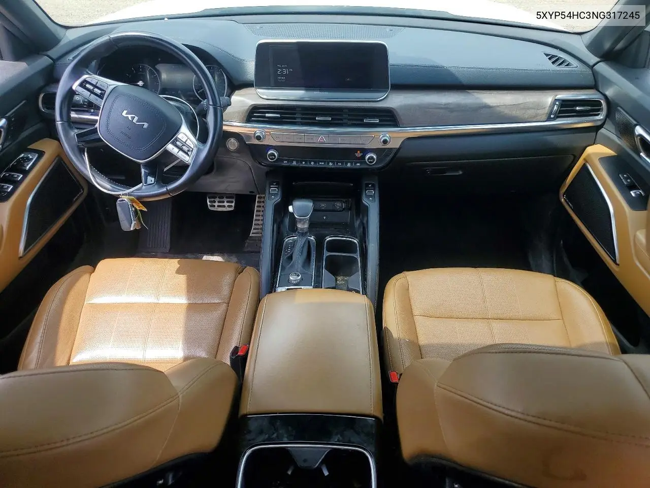 2022 Kia Telluride Sx VIN: 5XYP54HC3NG317245 Lot: 59964906