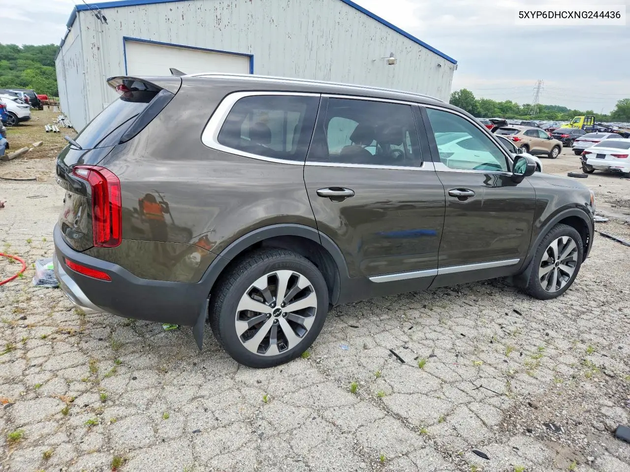 2022 Kia Telluride S VIN: 5XYP6DHCXNG244436 Lot: 60202696