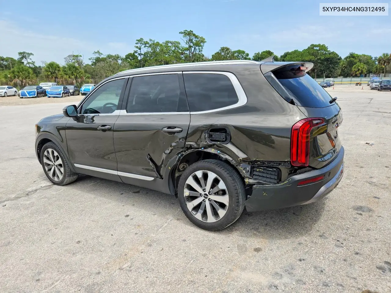 2022 Kia Telluride Ex VIN: 5XYP34HC4NG312495 Lot: 60379106