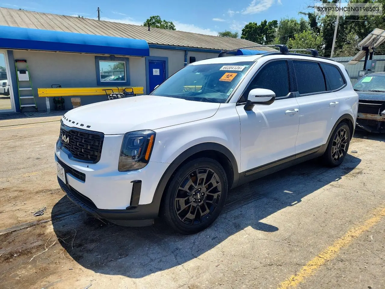 2022 Kia Telluride Ex VIN: 5XYP3DHC8NG198503 Lot: 60384126