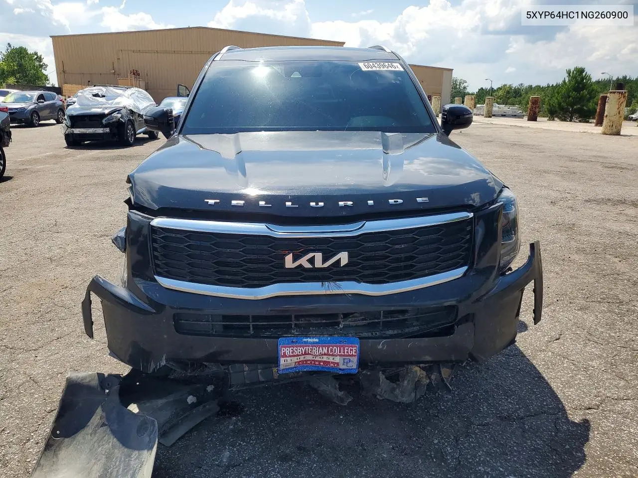 2022 Kia Telluride S VIN: 5XYP64HC1NG260900 Lot: 60439646