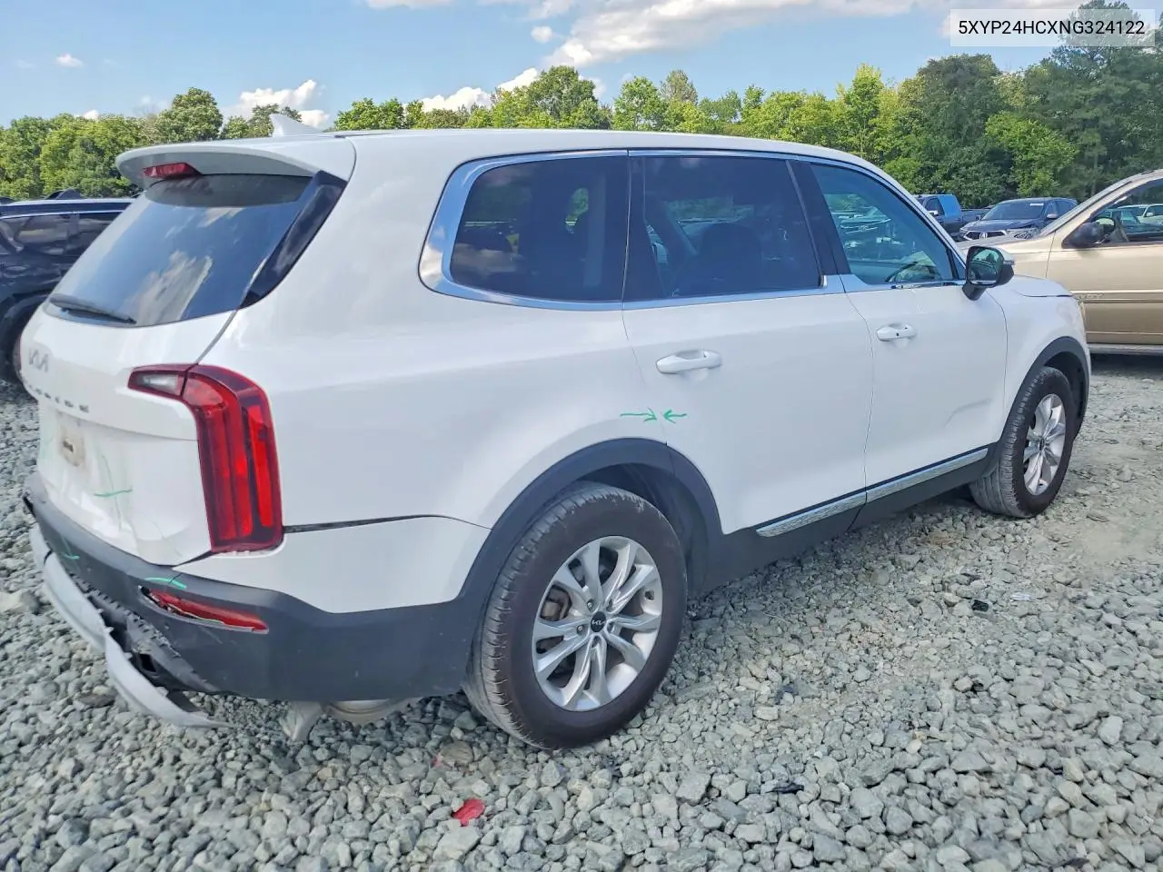 2022 Kia Telluride Lx VIN: 5XYP24HCXNG324122 Lot: 60562316