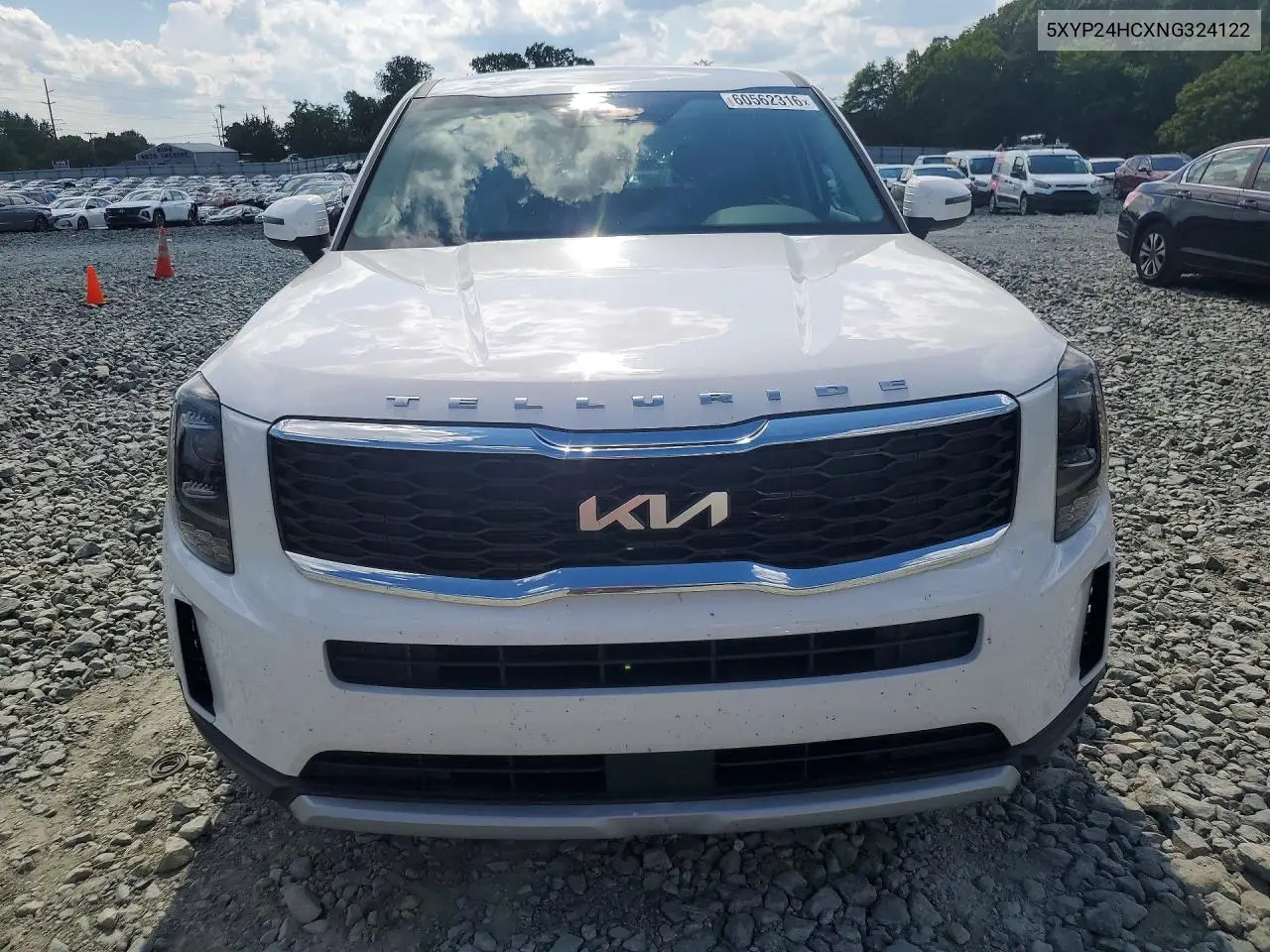 2022 Kia Telluride Lx VIN: 5XYP24HCXNG324122 Lot: 60562316