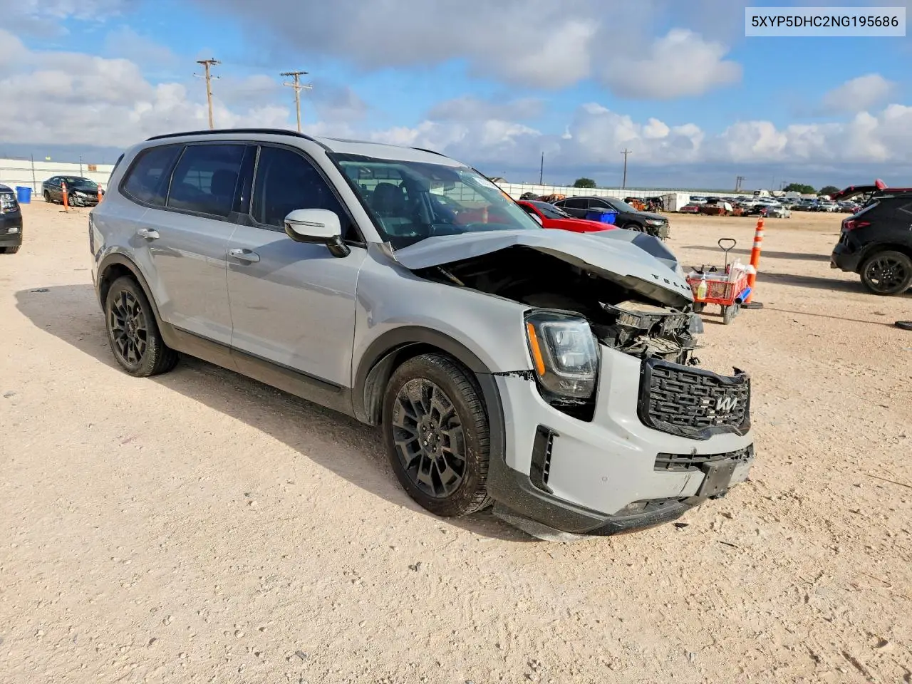 2022 Kia Telluride Sx VIN: 5XYP5DHC2NG195686 Lot: 60847386