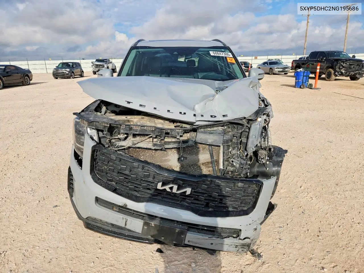 2022 Kia Telluride Sx VIN: 5XYP5DHC2NG195686 Lot: 60847386