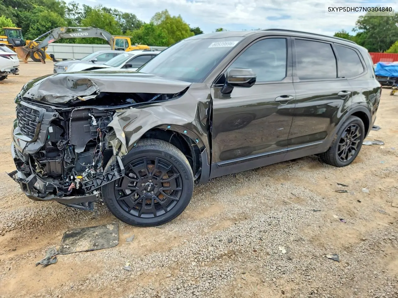 2022 Kia Telluride Sx VIN: 5XYP5DHC7NG304840 Lot: 60939696