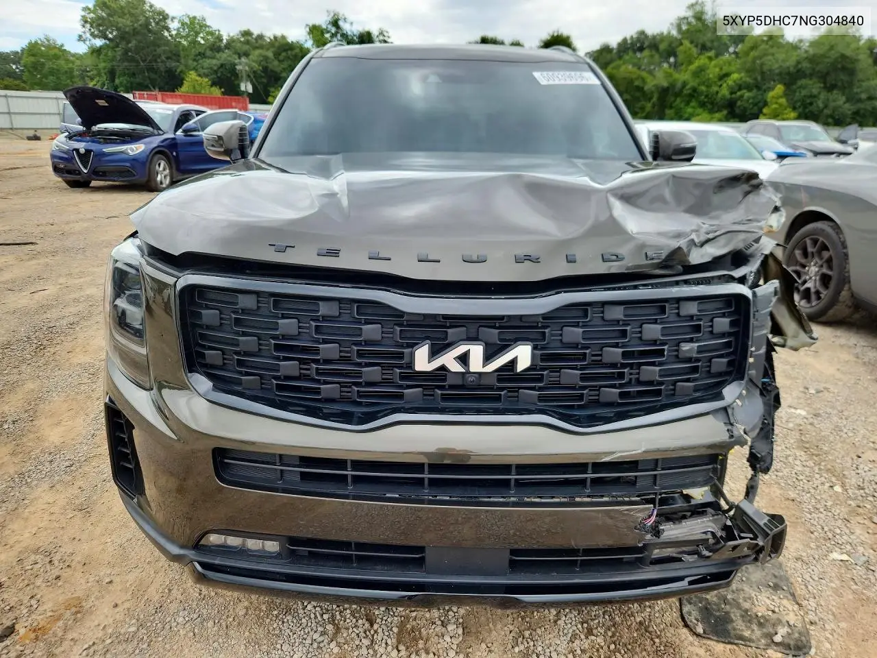 2022 Kia Telluride Sx VIN: 5XYP5DHC7NG304840 Lot: 60939696